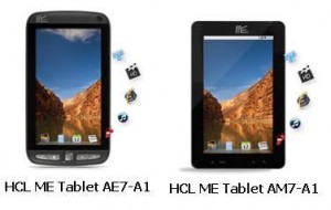 The HCL ME Android Tablets AE7-A1 and AM7-A1